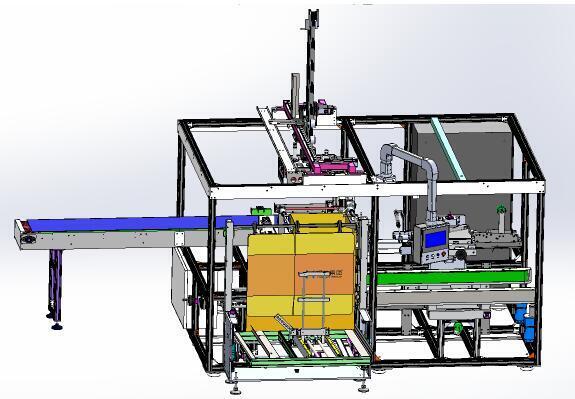 伺服立式開裝封一體機