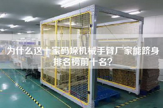 為什么這十家碼垛機(jī)械手臂廠家能躋身排名榜前十名？